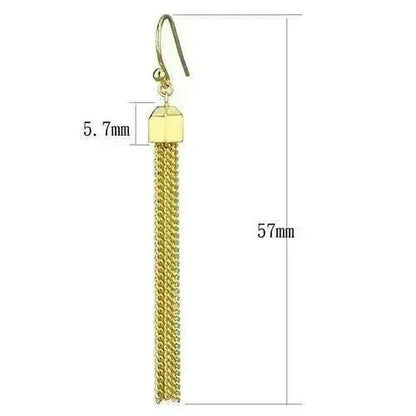 Gold Brass Crystal Earrings – Elegant & Lightweight – Femstylo
