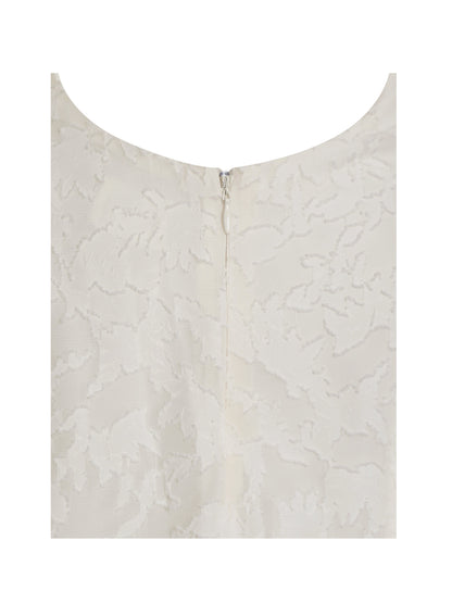 Pandora White Bubble Sleeve Backless Maxi Dress