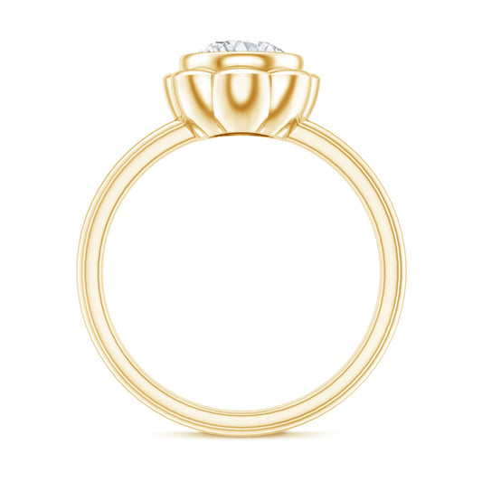1.25 Carat Round Lab Grown Diamond Solitaire Engagement Ring