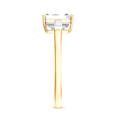 2 CT Lab Grown Diamond Emerald Cut Engagement Ring