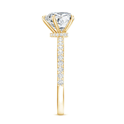 2 Carat Lab Grown Diamond Heart Engagement Ring for Her
