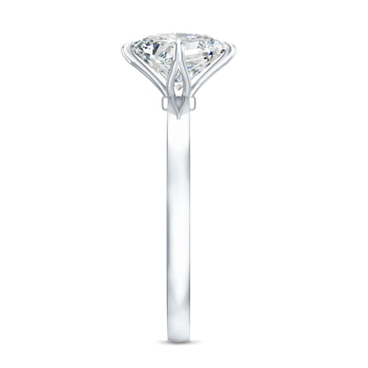 1.25 CT Princess Cut Lab Grown Diamond Solitaire Engagement Ring