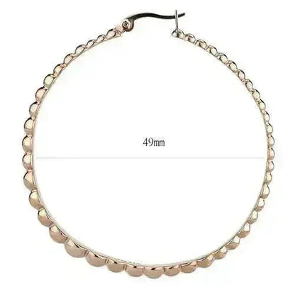 IP Rose Gold Stainless Steel Earrings - Hypoallergenic | TK3068